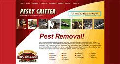 Desktop Screenshot of peskycritter.com